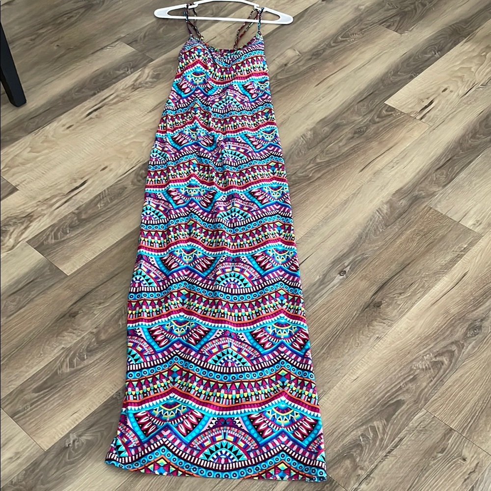La Blanca Colorful Geometric Maxi Dress